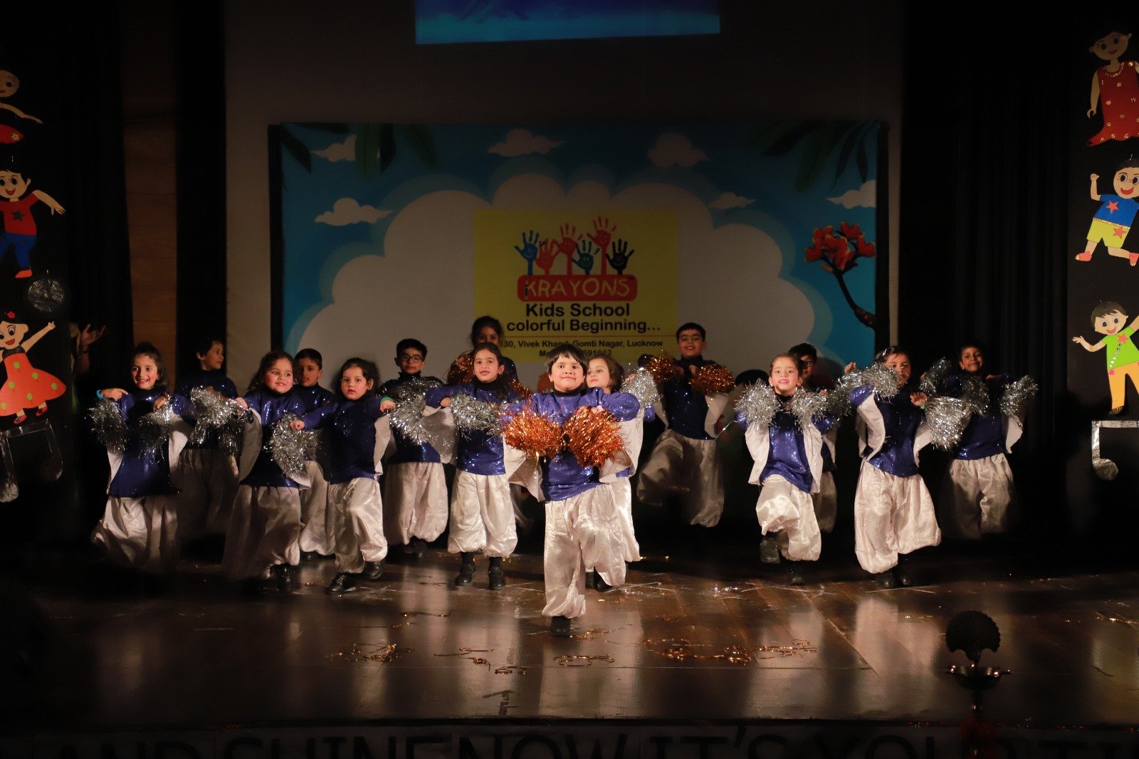 Children learning at Krayons Kids School